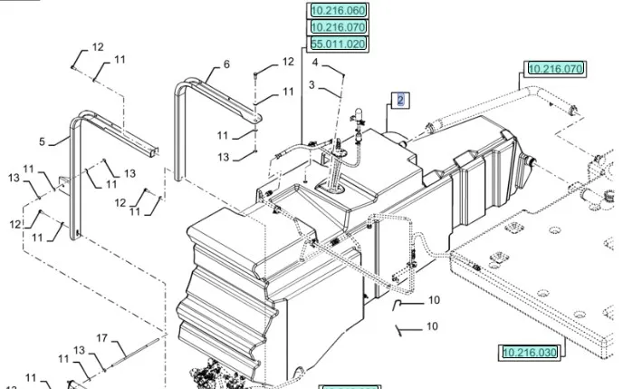 87671112 - бак топливный